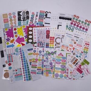 Large Lot of Planner Journaling Stickers Crafting Planning Scrapbooking Office